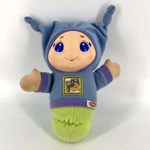 Playskool GLOWORM MUSICAL Glow Bug Light-Up Blue Plush Baby Soother Lullaby Worm